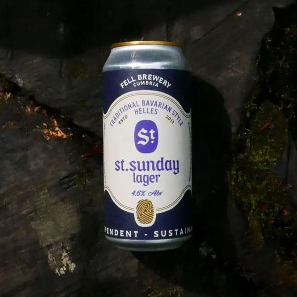 St. Sunday Lager beer artwork