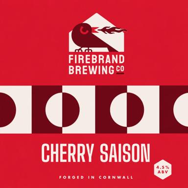 Cherry Saison beer artwork