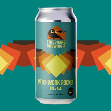 Patchwork Rocket beer artwork