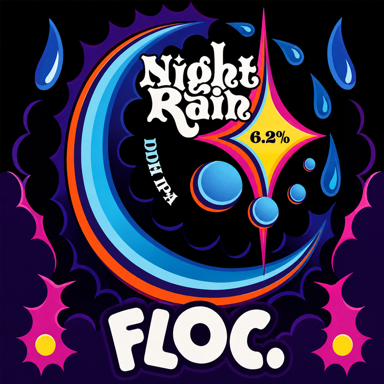 Night Rain beer artwork