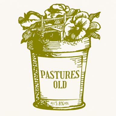 Pastures Old beer artwork