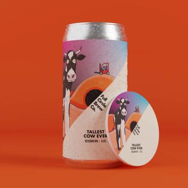 Tallest Cow Ever beer artwork