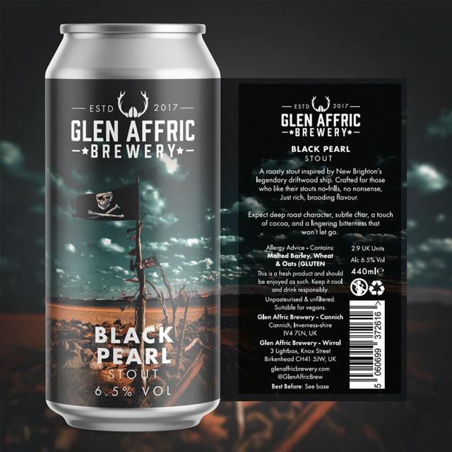 Black Pearl beer artwork