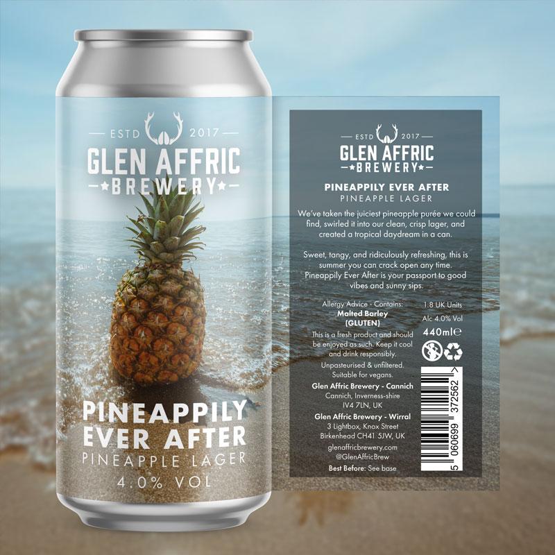 Artwork for Pineappily Ever After by Glen Affric Brewery