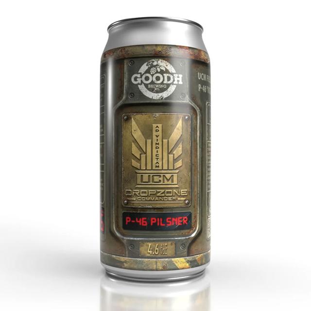Dropzone Commander P-46 Pilsner beer artwork