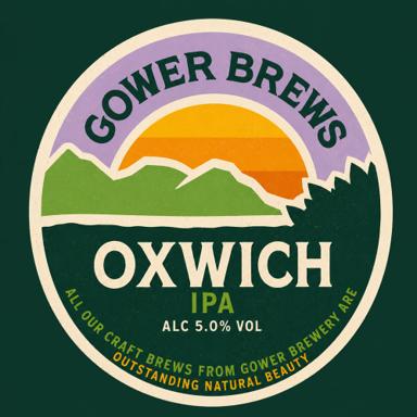 Oxwich IPA beer artwork