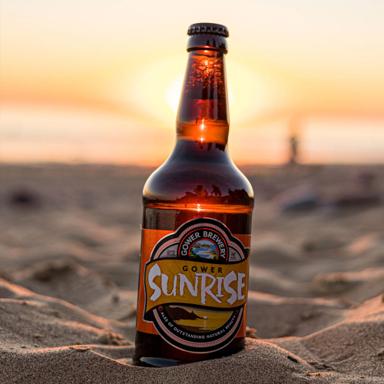 Sunrise beer artwork