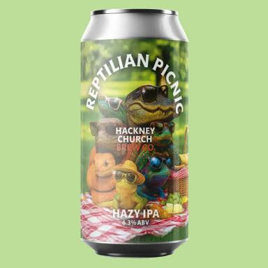 Reptilian Picnic beer artwork