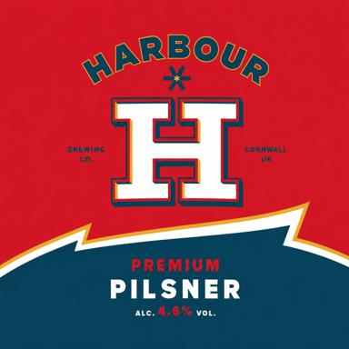 Premium Pilsner beer artwork