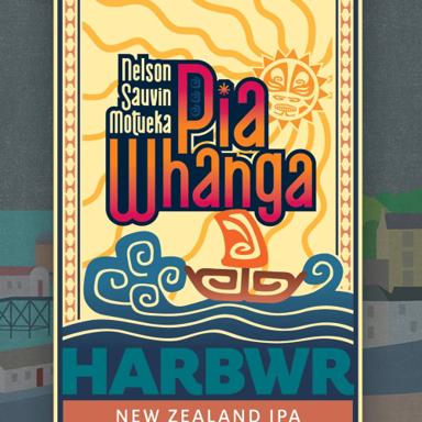 Pia Whanga beer artwork