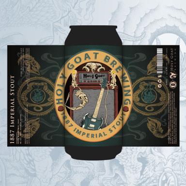 1887 Imperial Stout beer artwork