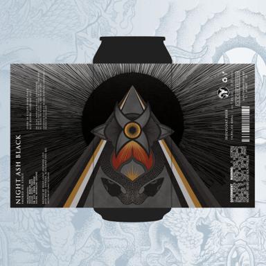 Night Ash Black beer artwork