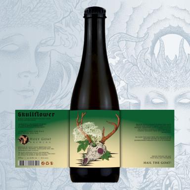 Skullflower beer artwork