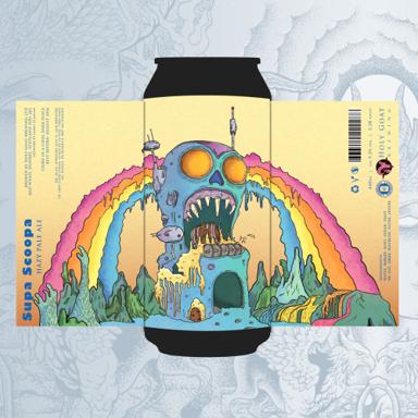 Supa Scoopa beer artwork