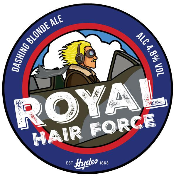 Royal Hair Force beer artwork