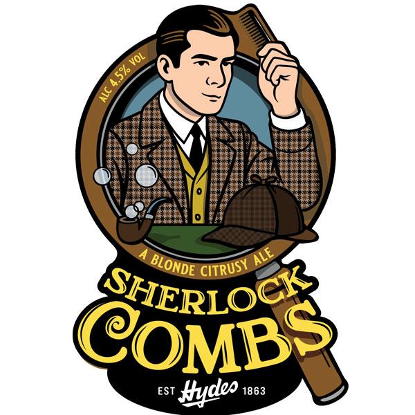 Sherlock Combs beer artwork