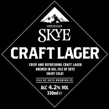Skye Craft Lager beer artwork