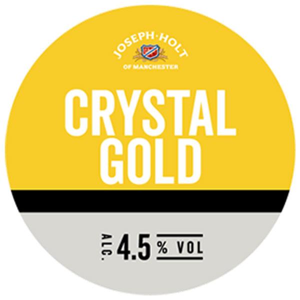Crystal Gold Lager beer artwork