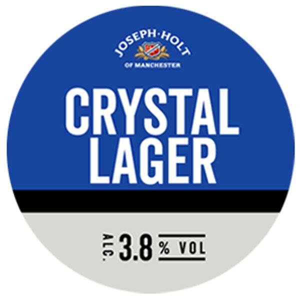 Crystal Lager beer artwork
