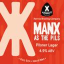 Manx As The Pils beer mat