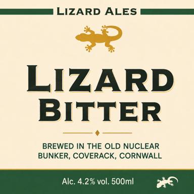 Lizard Bitter beer artwork