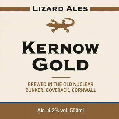 Kernow Gold beer artwork