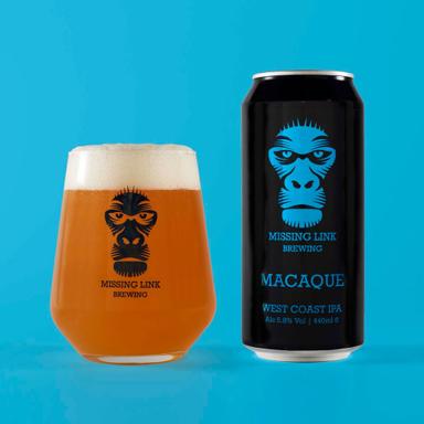 Macaque beer artwork
