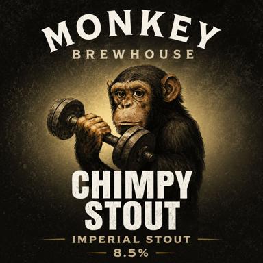 Chimpy beer artwork