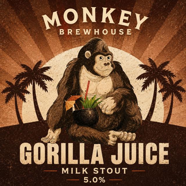 Gorilla Juice beer artwork