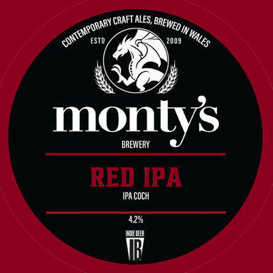 Red IPA beer artwork