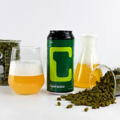 Cyberspace beer artwork