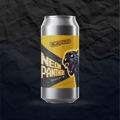 Neon Panthers beer artwork