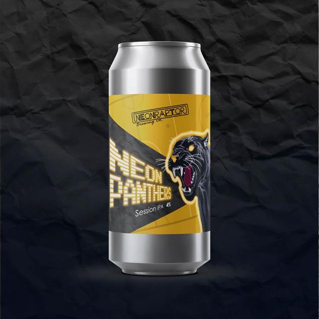 Neon Panthers beer artwork