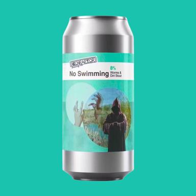 No Swimming beer artwork