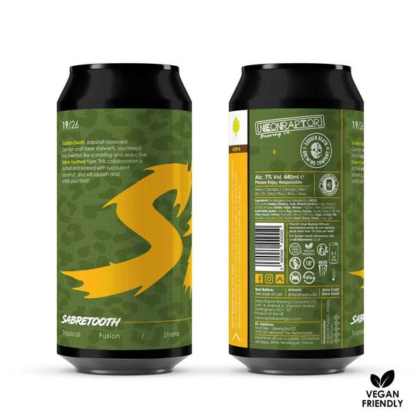 Artwork for Sabretooth by Neon Raptor Brewing Co