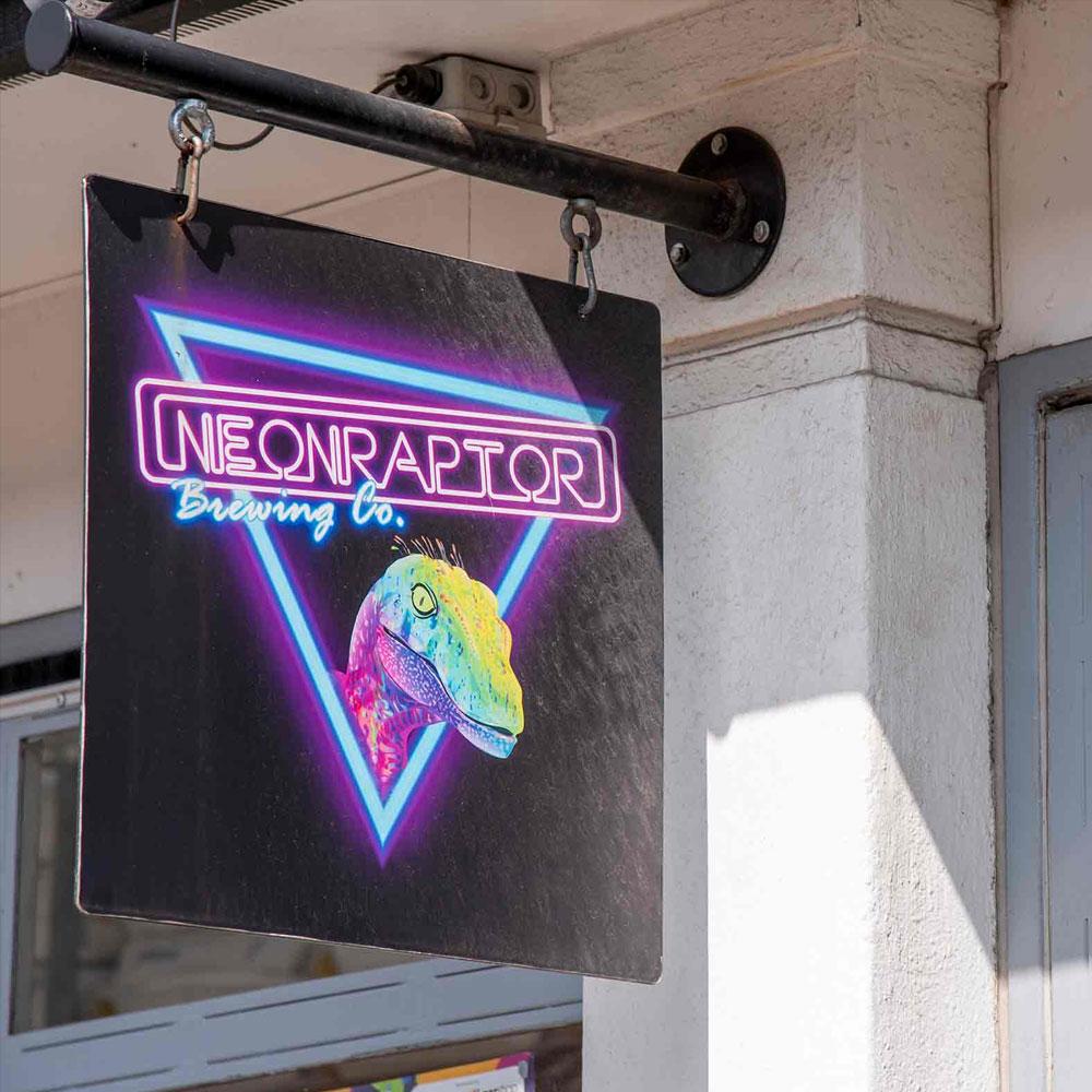 Neon Raptor Brewing Co taproom