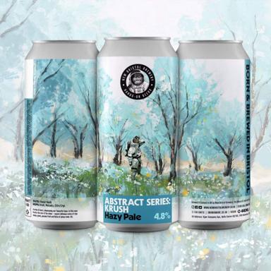 Abstract Series: Krush Hazy Pale beer artwork