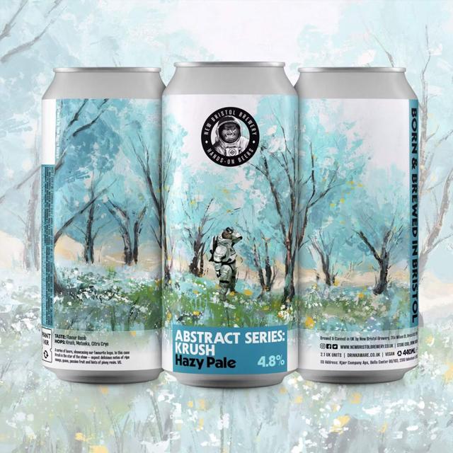 Abstract Series: Krush Hazy Pale beer artwork