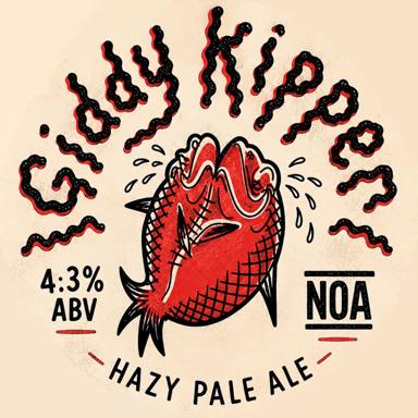 Giddy Kipper beer artwork