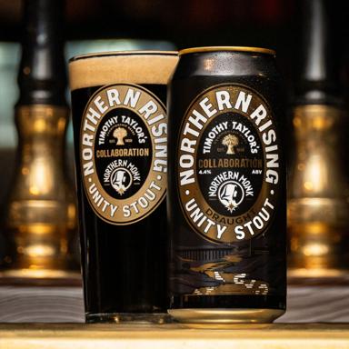 Northern Rising // Unity Stout beer artwork