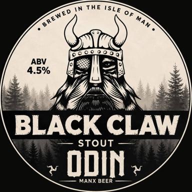 Black Claw Stout beer artwork