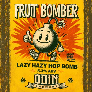 Fruit Bomber DDH NEPA beer artwork