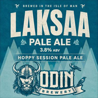 LAKSAA Laxey Pale Ale beer artwork