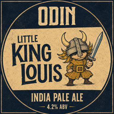 Little King Louis IPA beer artwork