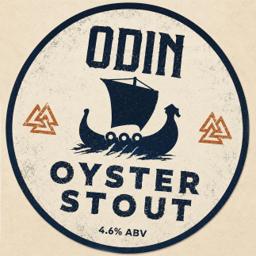 Oyster Stout beer from ODIN Manx Beer in Union Mills, Isle of Man