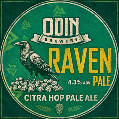 Raven beer artwork
