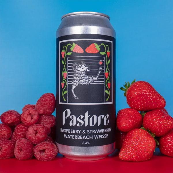 Raspberry & Strawberry Waterbeach Weisse beer artwork