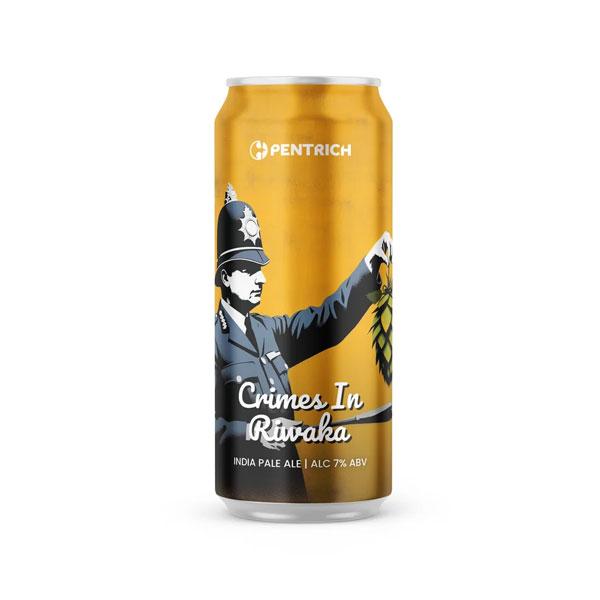 Crimes in Riwaka beer artwork