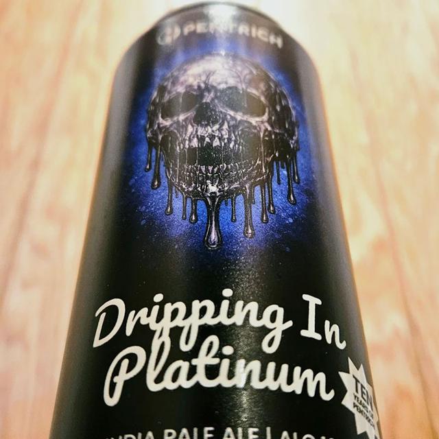 Dripping In Platinum beer artwork