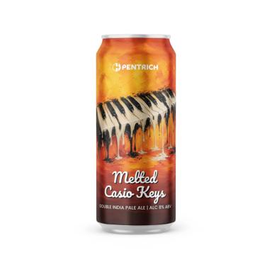 Melted Casio Keys beer artwork